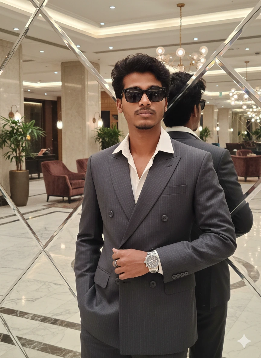 AI Generated Fashion Portrait Example - Realistic Male Model